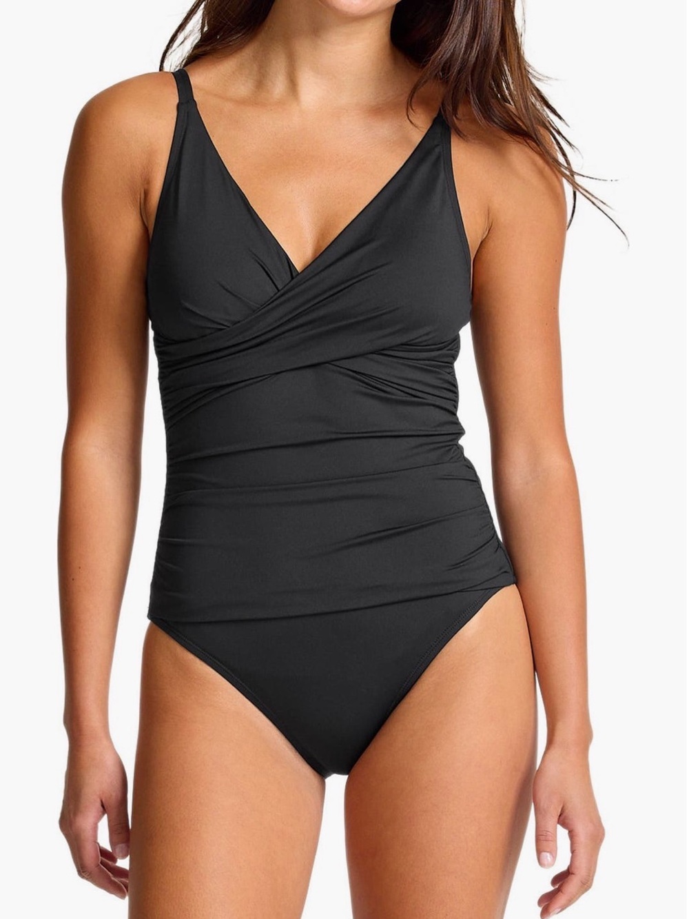 NWT Tommy Bahama Cross Front UPF 50+ One Piece Swimsuit Sz 8